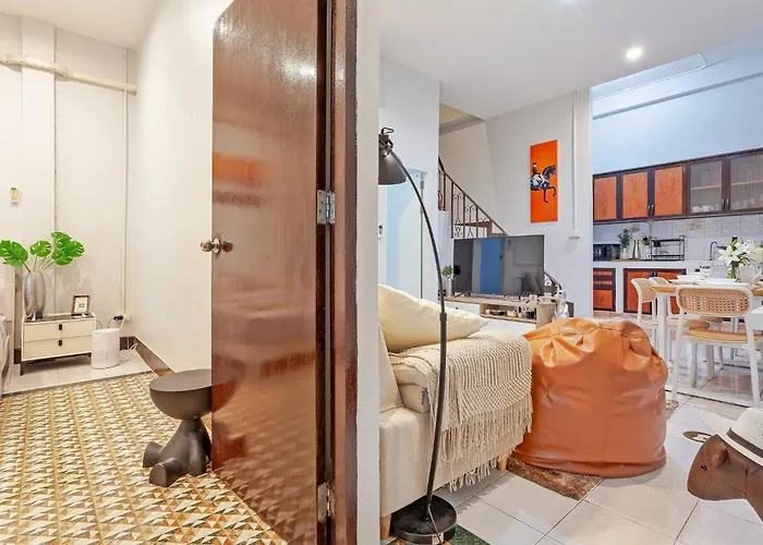 Cocos Townhouse Bts Onnut 350 Meters 3br3bth 펜션 *